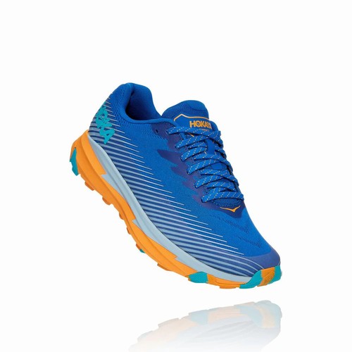 Hoka One One TORRENT 2 Trail Running Shoes For Men India Blue IN-1432